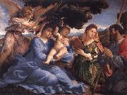 Lorenzo Lotto Virgin and Child with SS Catherine and Fames the Greater china oil painting artist